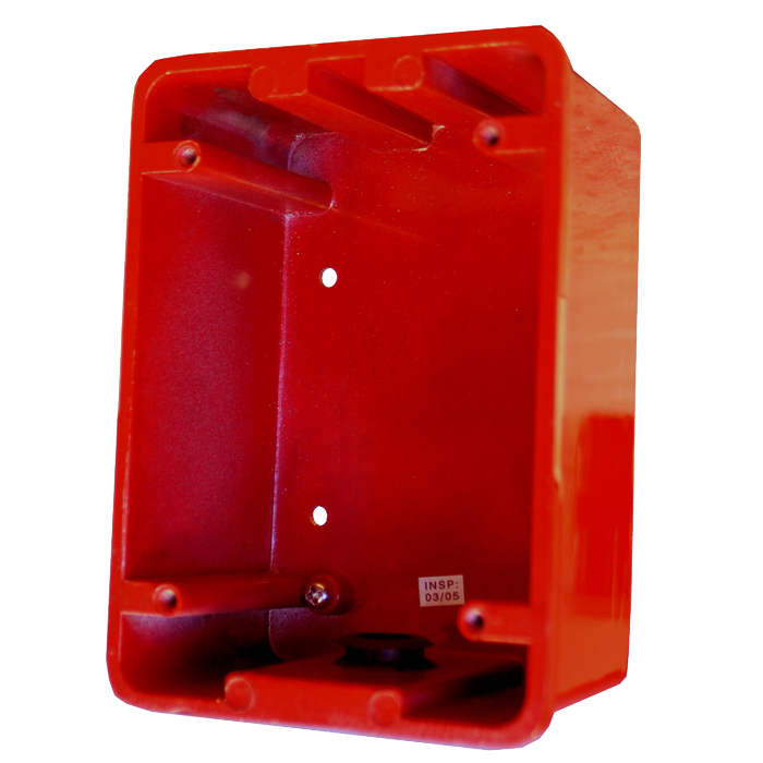 Series 700 Weather Proof Surface Mount Backbox Red