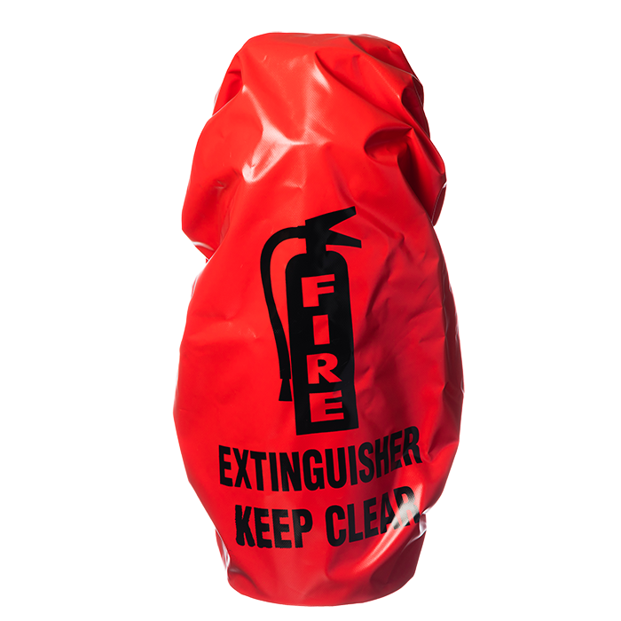 10 lb. Elastic Back Extinguisher Cover, English, No Window