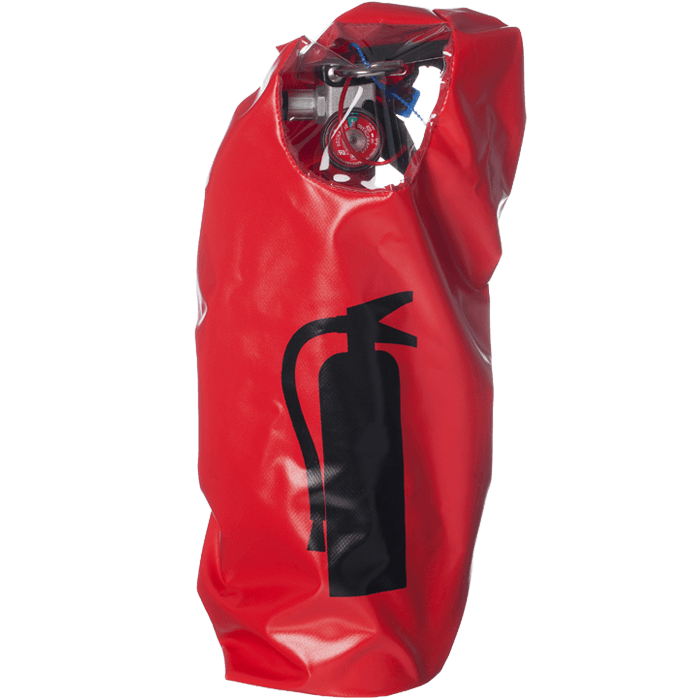 2.5 lb. Elastic Back Extinguisher Cover, French, No Window